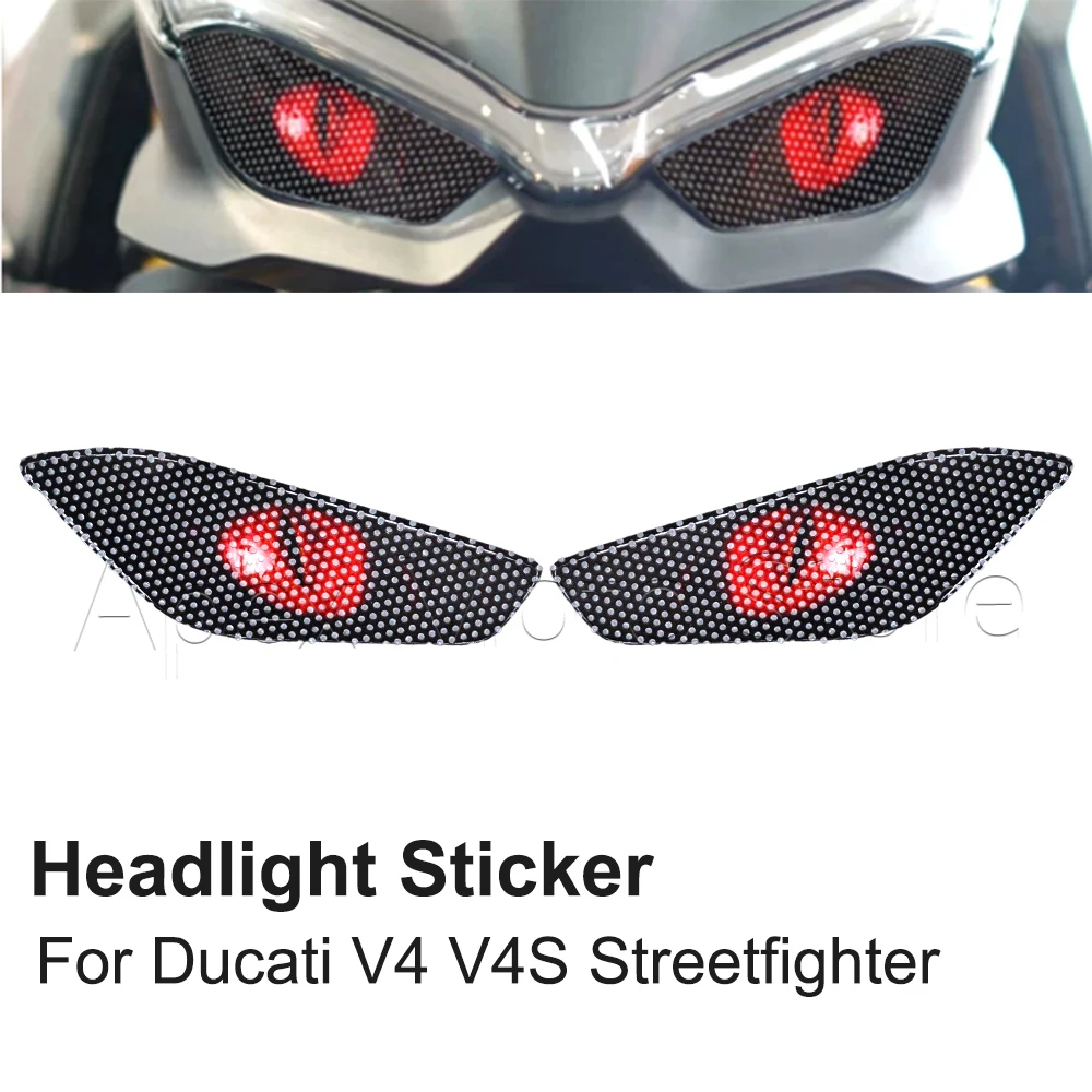 

Наклейки на переднюю фару для мотоциклов Ducati V4 V4S Streetfighter, защита передней фары, наклейка на обтекатель фары