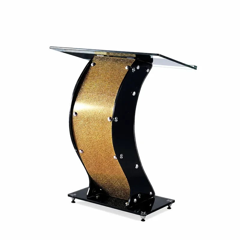 Transparent Acrylic Lectern Clear Plexiglass Podium for Church Wedding Hotel Event Speech Presentation Stand Modern Design