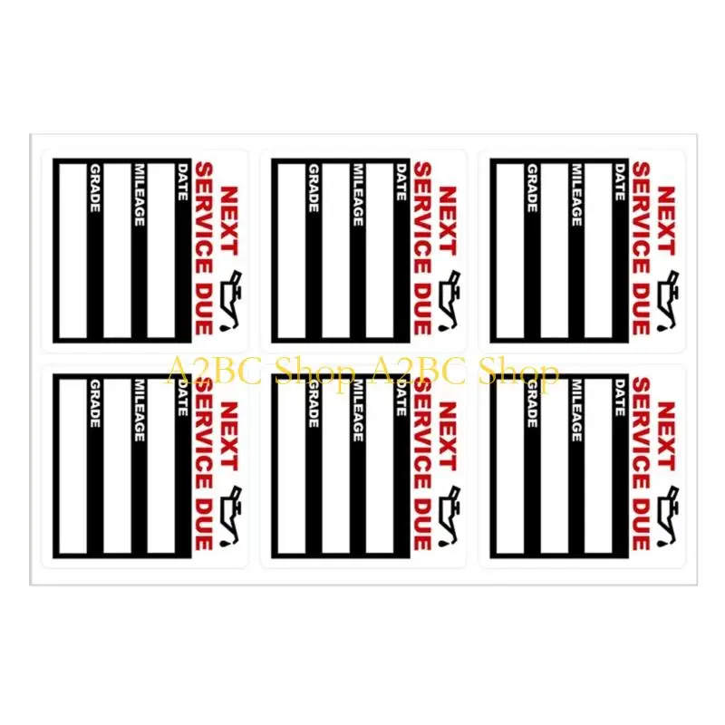 A2BC Pack Of 120 Vehicle Maintenance Stickers For Windshield Oil Change Tracking