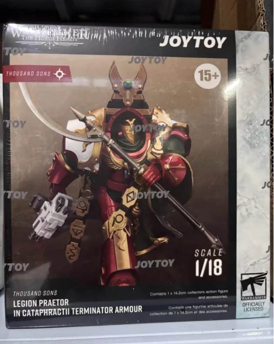 

【SF】JOYTOYS Warhammer 40K 1/18 Action Figure Thousand Sons Legion Praetor in Cataphractii Terminator Armour Prime Model Toy