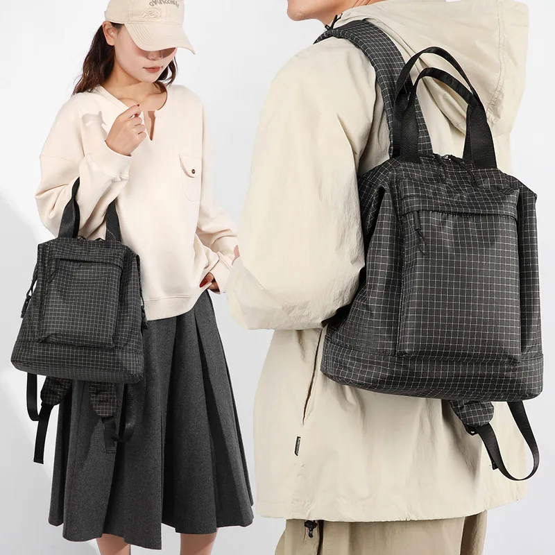 

Nylon lightweight large-capacity, multi-functional backpack, simple waterproof hand-held shoulder bag, lightweight crossbody bag