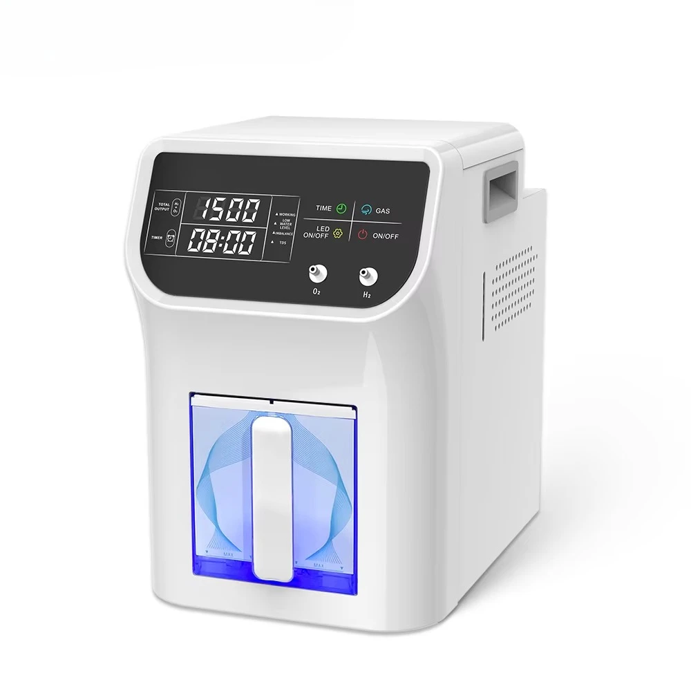 SPE PEM Brown Gas Inhaler Hydrogen Generator Inhalations 300ml 600ml 1000ml 1500ml 3000ml Molecular Hydrogen Inhalation Machine