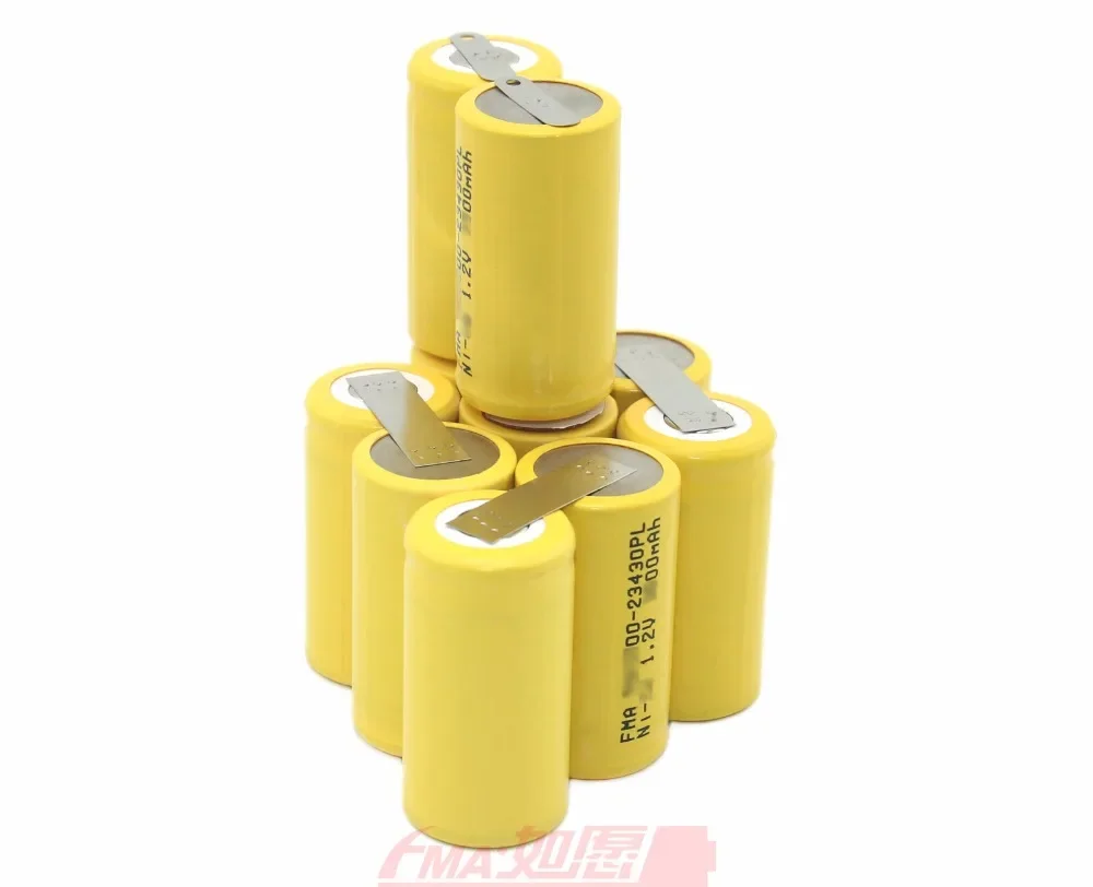 Ni-Cd Sub C SC 12v 1200 1500 1800mAh Rechargeable Battery DIY for Power tools DEXTER Drill inside Cell 10SN100