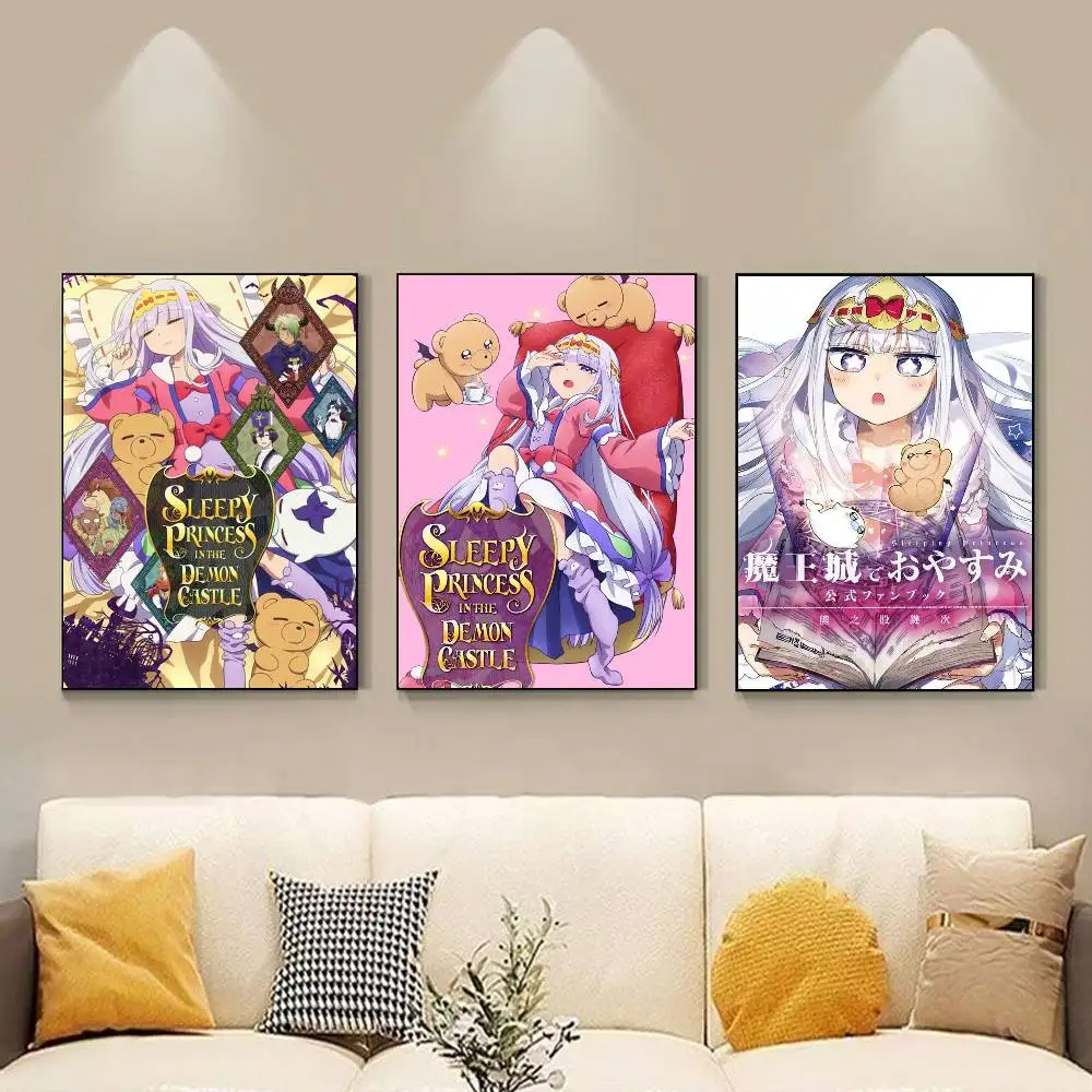 S-Sleepy Demon Castle Poster HD Self Adhesive Waterproof Wall Art Ideal for Home Office Dorm Gift