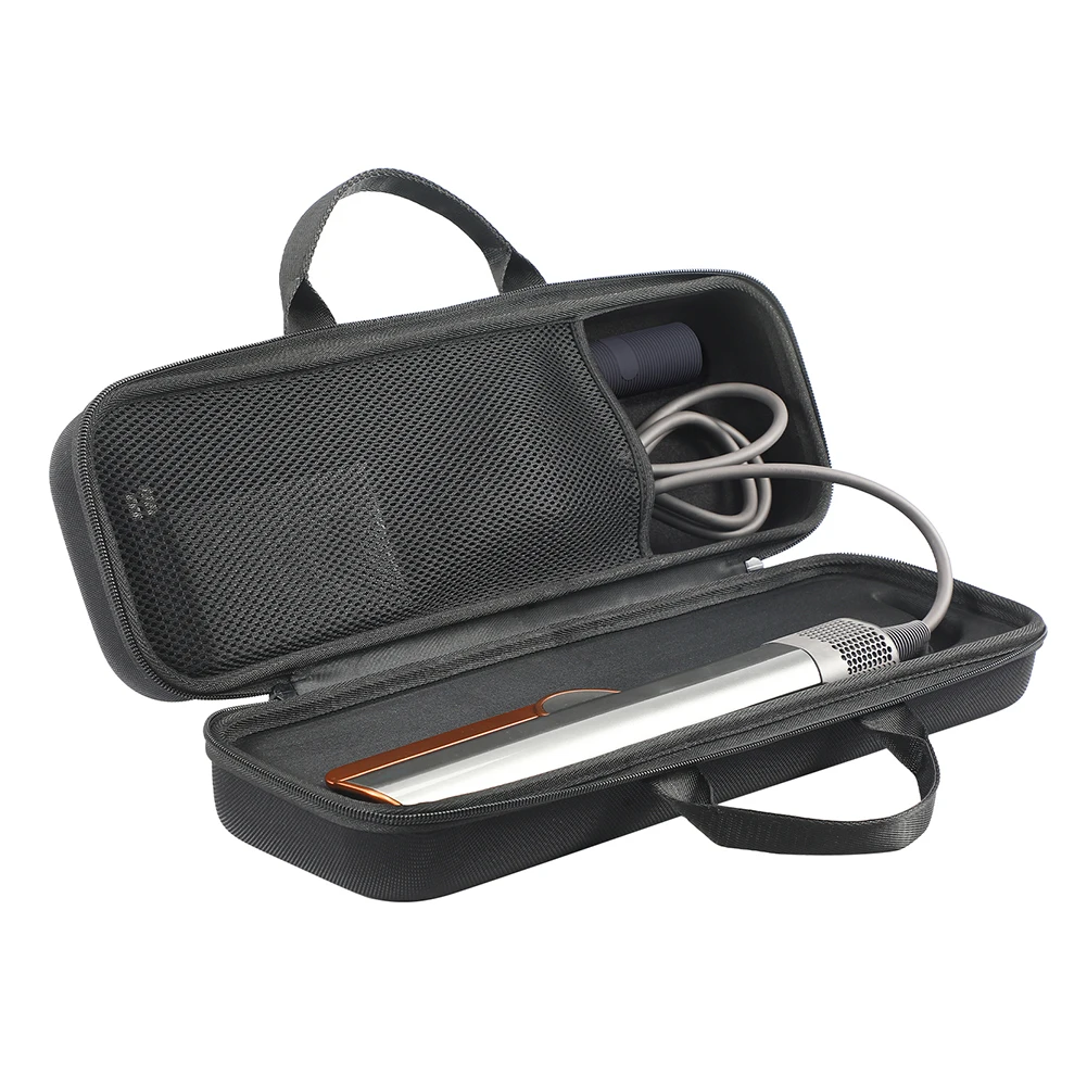 

Travel Carrying Bag Shockproof Hardshell Case Waterproof Anti-scratch with Mesh Bag for Dyson Airstrait HT01 Hair Straightener