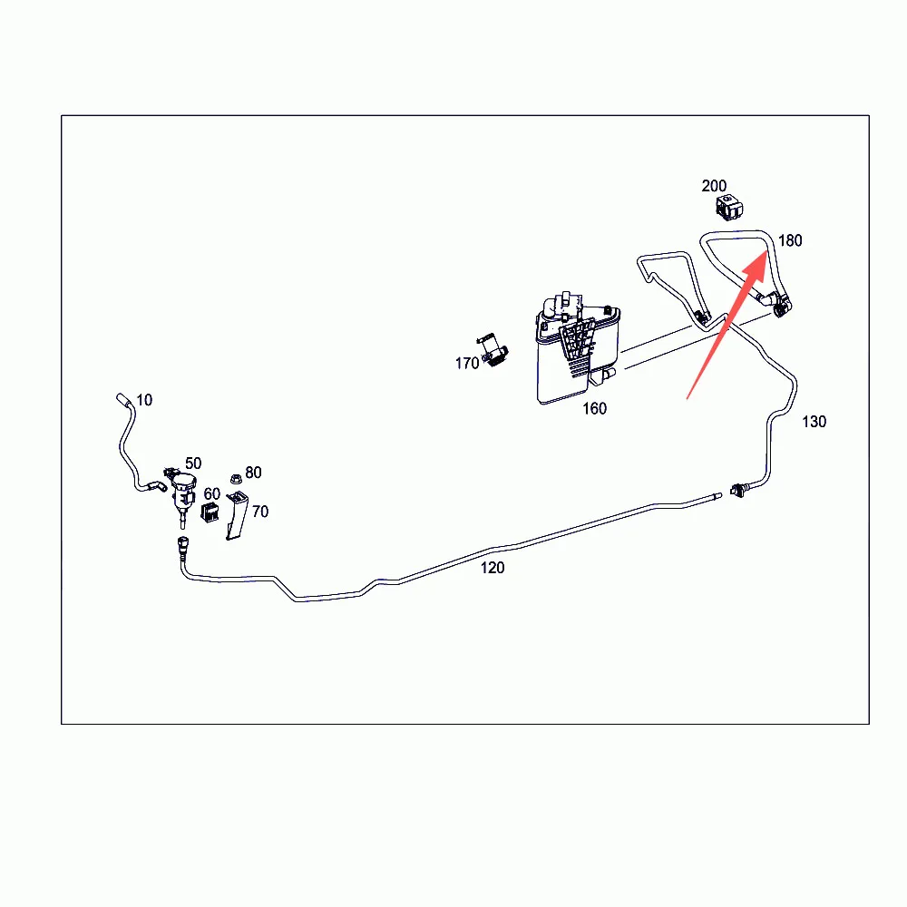 

Высококачественные автозапчасти: Вентиляционная трубка A2464702564 A2464701564 для GLA 180 A 246 470 25 64 A 246 470 15 64