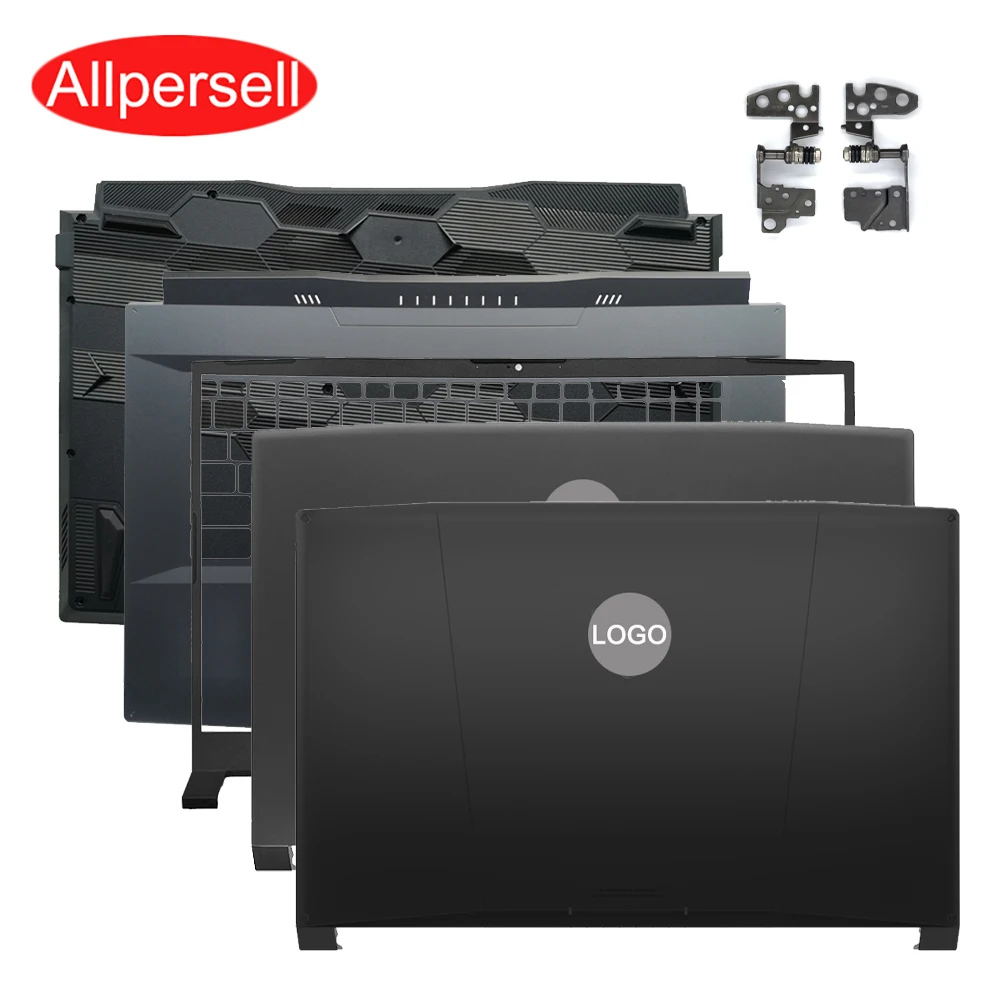 Imagem -01 - Laptop Top Capa Moldura de Tela Descanso de Palma Shell Inferior Superior Tampa Inferior Costas Dobradiça Msi Gf76 Ms17l1 17l2 17l3 laptop top capa moldura de tela descanso de palma shell inferior superior tampa inferior costas dobradica msi gf76 ms17l1 17l2 17l3 01