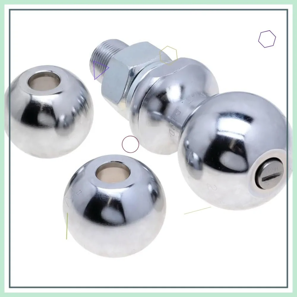 

Interchangeable Trailer Hitch Ball Set, 1-7/8", 2", 2-5/16" Sizes, 8,000 lbs Capacity, Quick Release Design