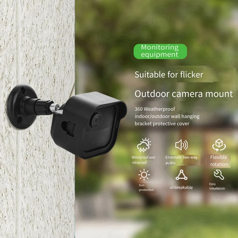 Wall Mount Cam Mount 360°Adjustable Bracket Holder Weatherproof Protective Housing For Blink4 Outdoor