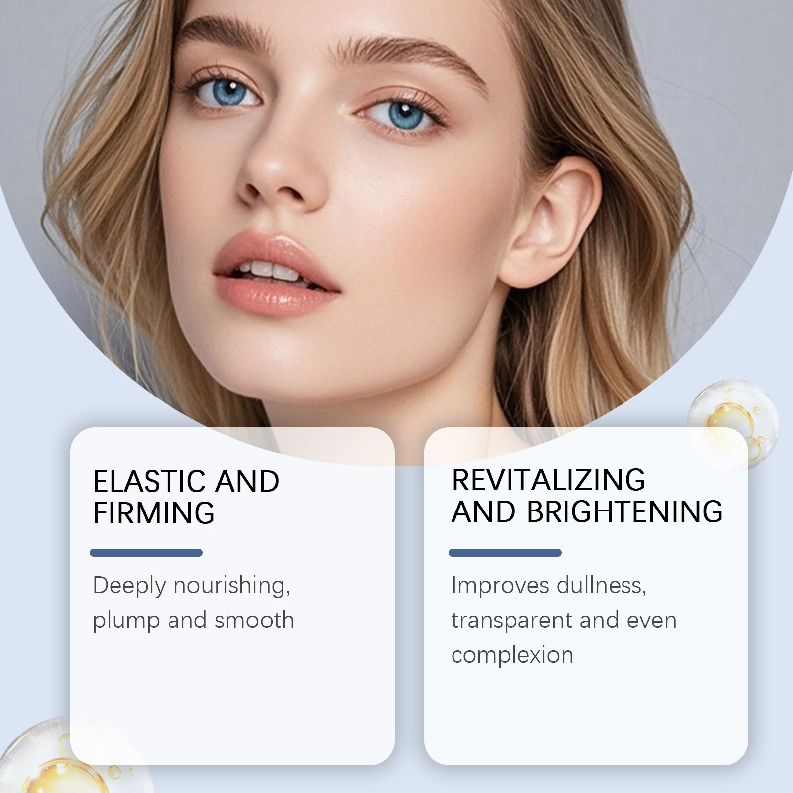 Copper Peptide Serum Anti Aging Face Serum Firming Lifting Skin Care Fade Fine Lines Repair Skin Barrier Hyaluronic Acid Essence