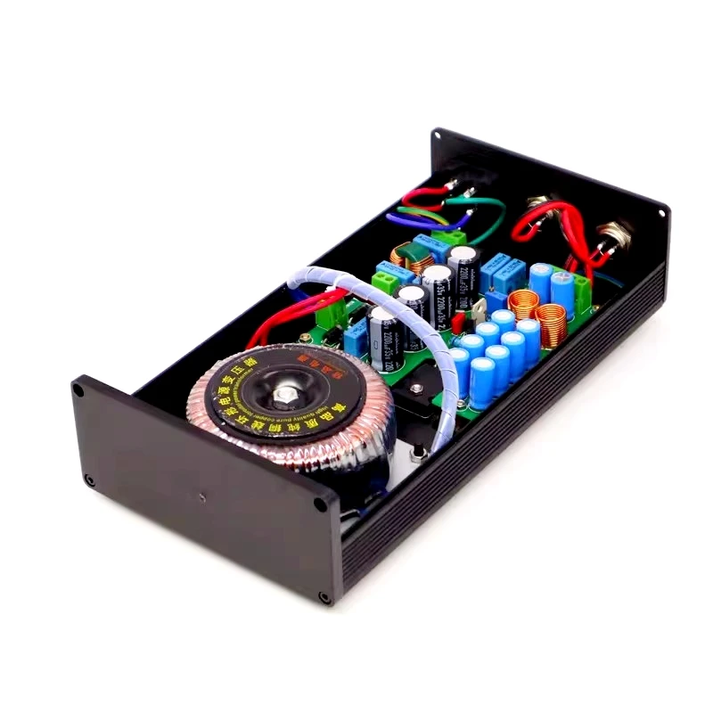 TIANCOOLKEI 60W 2SA1943 Ultra-low Noise Linear Power Adapter Dual OUT DC 5V/5A 12V/4A DC19V/3A DC24V for HIFI DAC tube amplifier