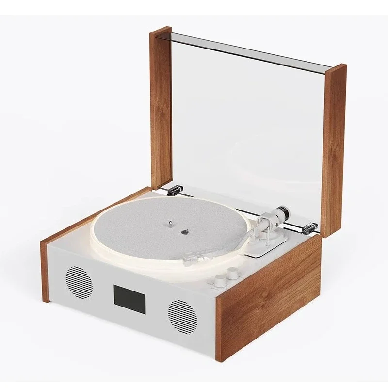 

Vintage vinyl recording player for home use bluetooth speaker