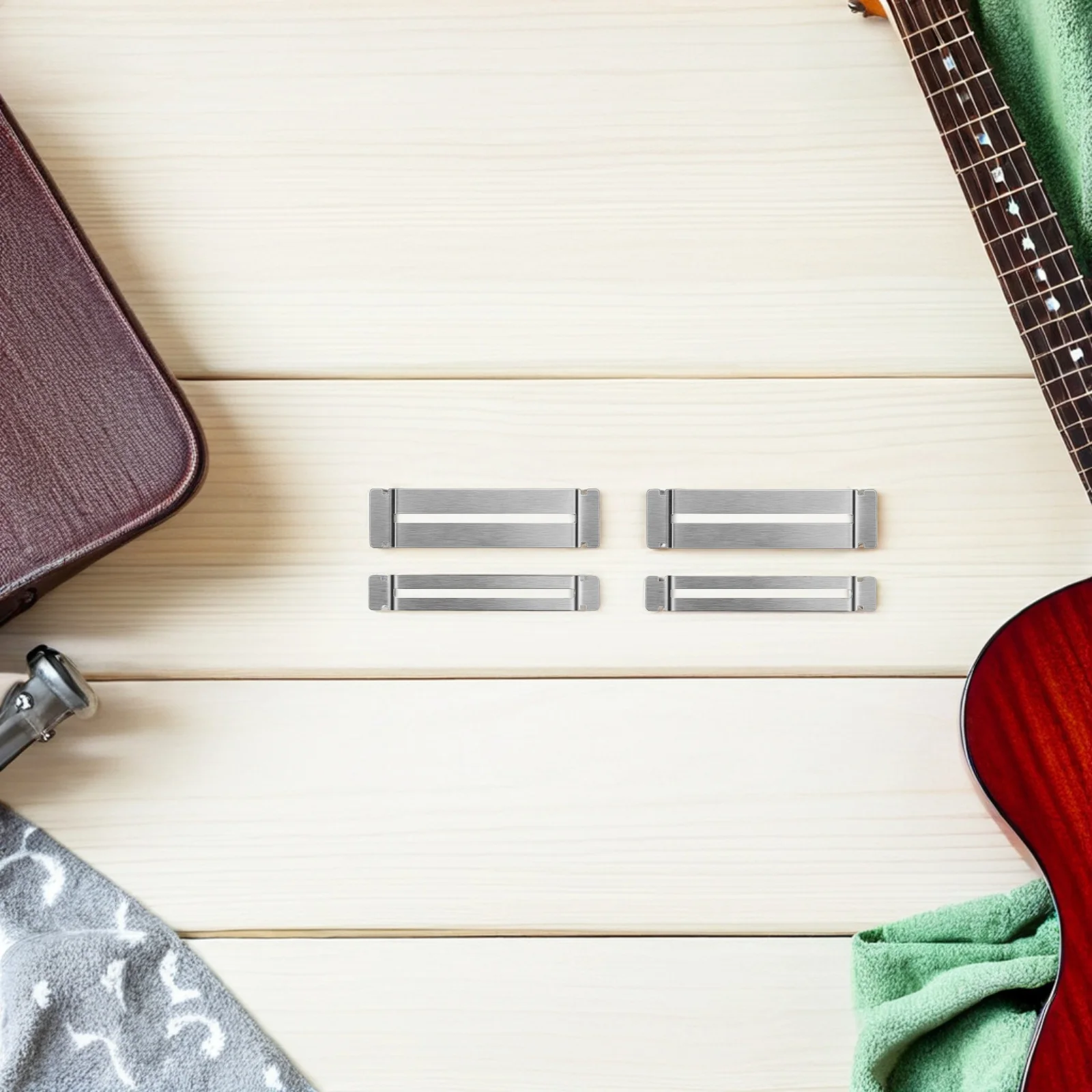 

4Pcs Guitar Fretboard Guard Protector with Perfect Fit Thin Profile Fret Polishing Accessory for Guitar Maintenance Bass Luthier