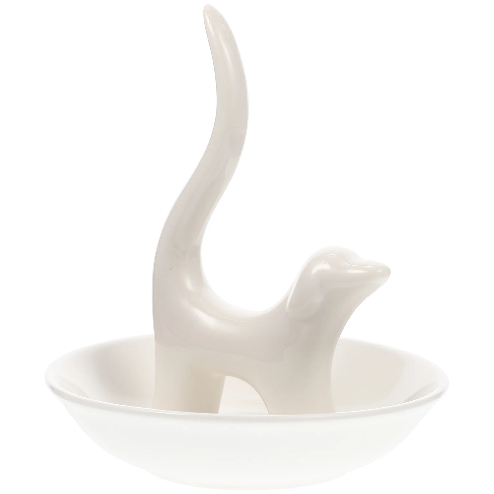 

Dog Jewelry Dish Ceramic Tray Cartoon Design Jewelry Storage Plate for Rings Necklace Organizer Tray Vanity Display