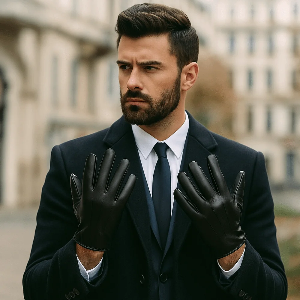 

Простые черные перчатки для вождения, противоскользящие варежки с длинными пальцами в стиле панк, готические крутые перчатки из искусственной кожи, тренажерный зал, фитнес