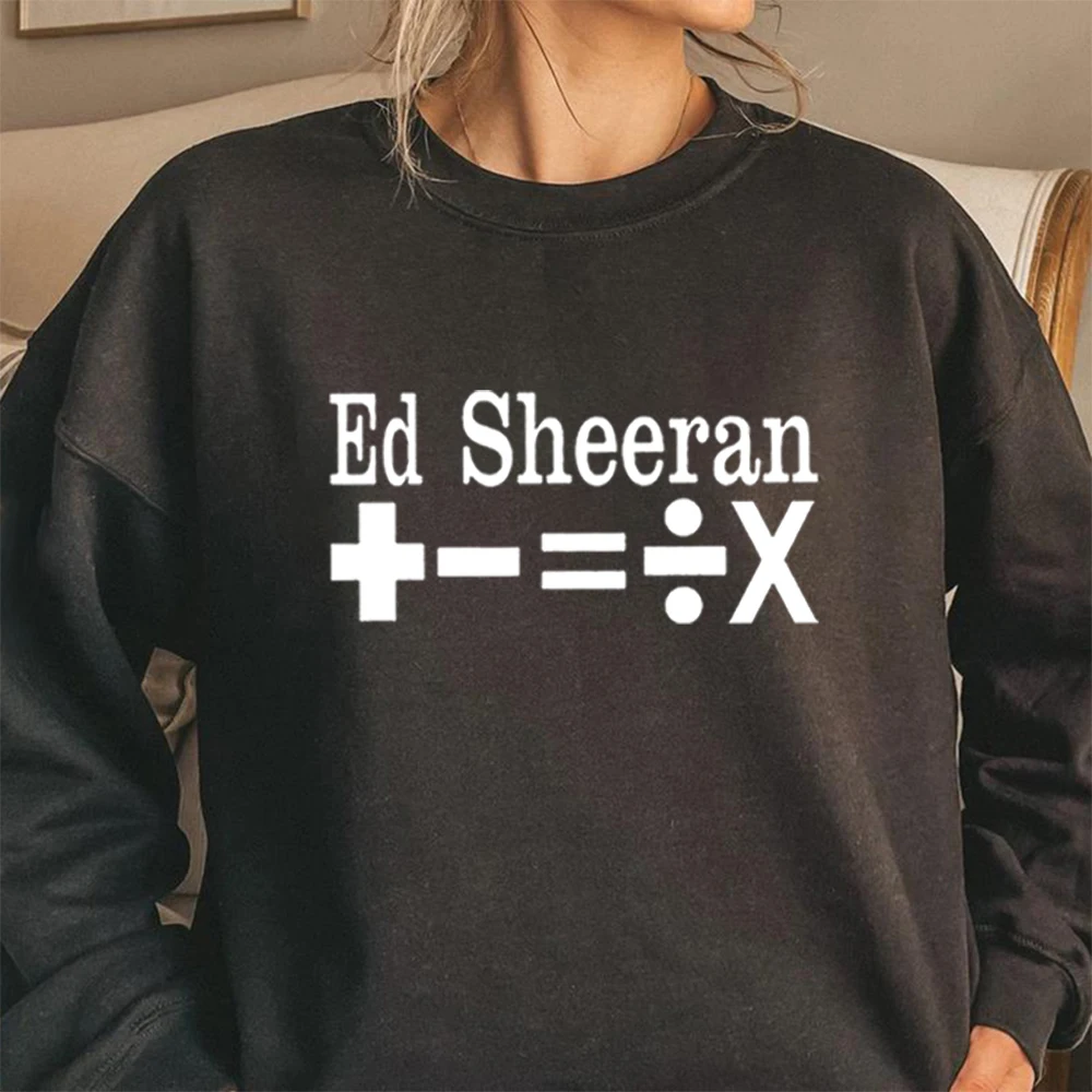 Ed Sheeran Inspired Sweatshirt Music Concert Sweatshirt Singer Inspired Crewneck Pullovers Unisex Winter Hoodies Tops Fans Gift