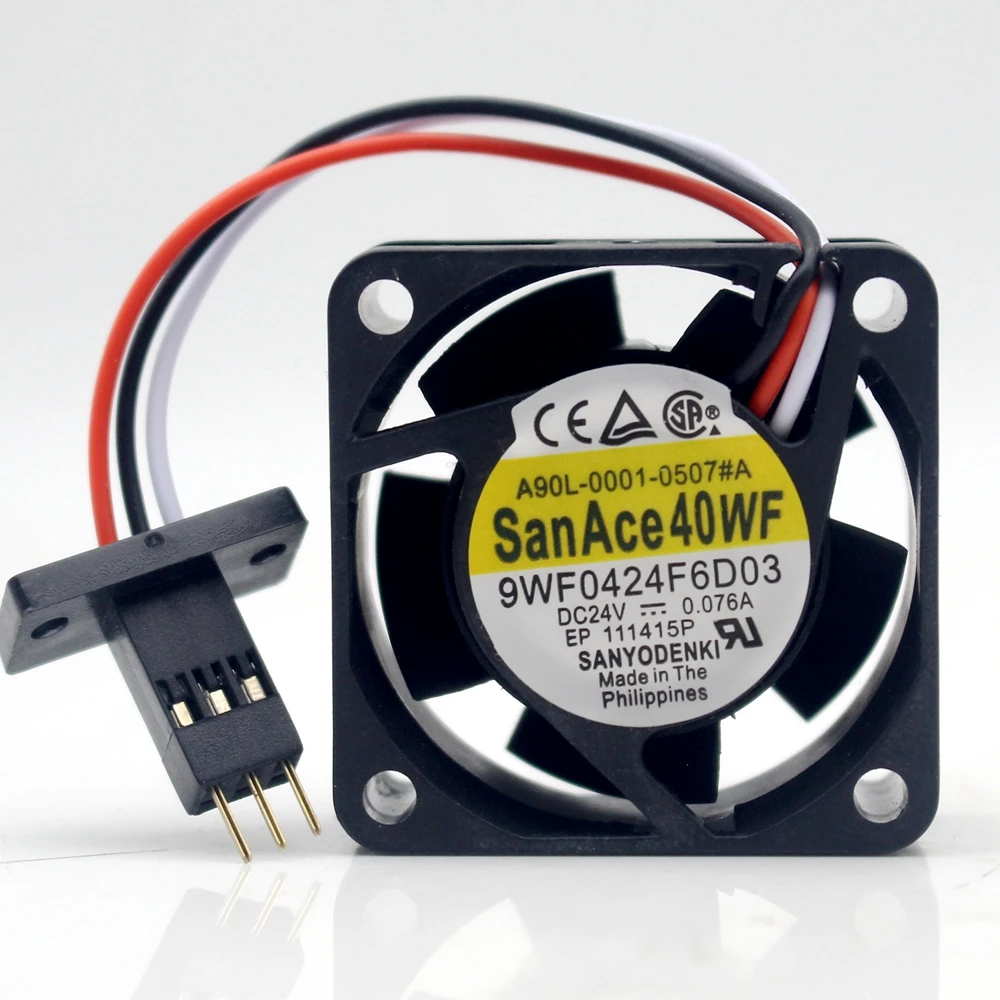 3pcs 9WF0424F6D03 A90L-0001-0507 # A fan with three pin plug