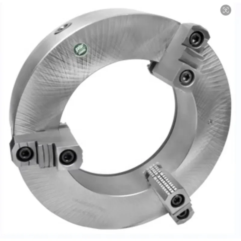 Steel Manual 3-Jaw Self Centering Chuck Outer Diameter 500mm Inner Diameter 300mm High Precision Through-Hole for CNC Machine