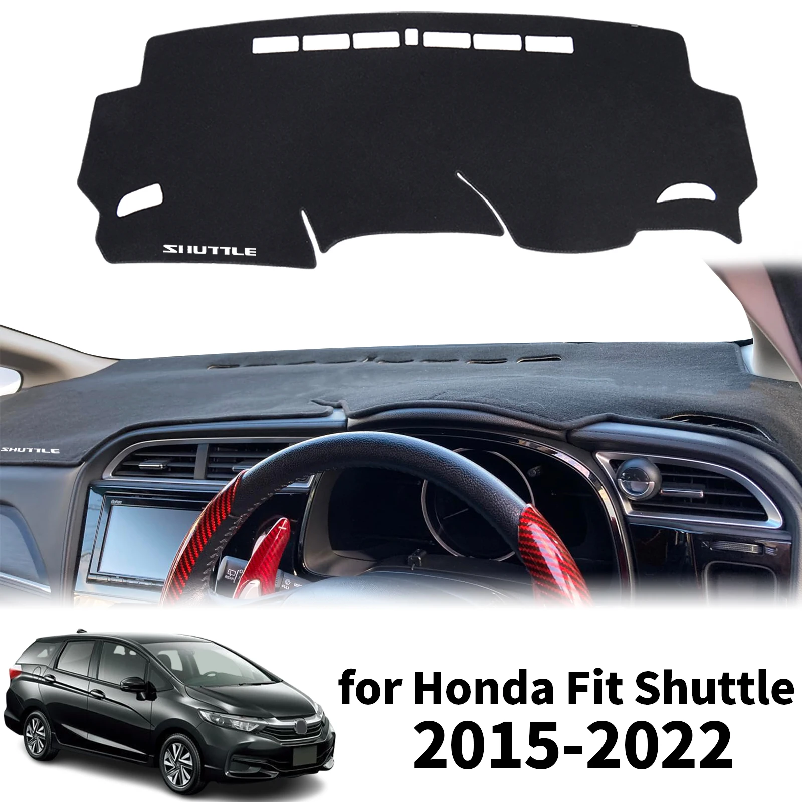 

fit for Honda Fit Shuttle Wagon Gk8 2015-2022 RHD Car Accessories Dashmat Dashboard Cover Pad Protective Carpet DashMat Sunshade