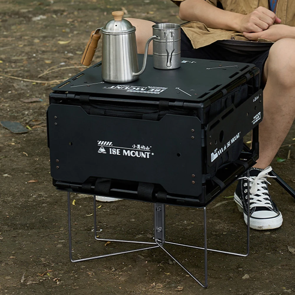 Suporte de Caixa de Alumínio c - Outdoor Camping Folding Storage Box avaliação e preço