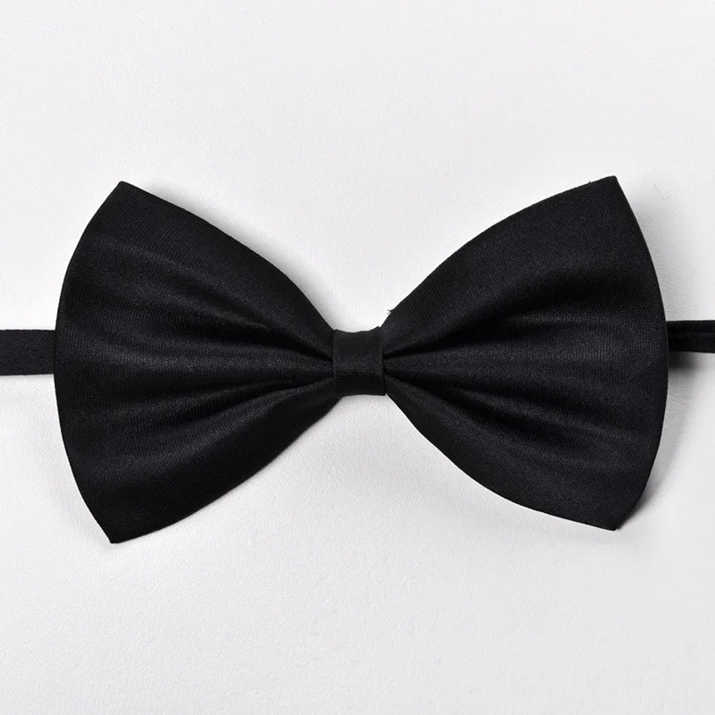 Men Adult Bow tie Solid Color Classic Fashion Wedding Party Formal Gift Multicolor Adjust Neck Bow Tie