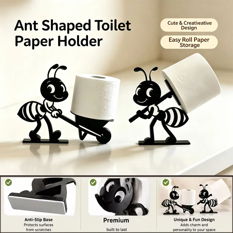 2/1pcs Cute Simple Animal Ant Tissue Holder -Minimalist And Practical Paper Roll Holder An Ideal Creative For Holiday Gift Idea