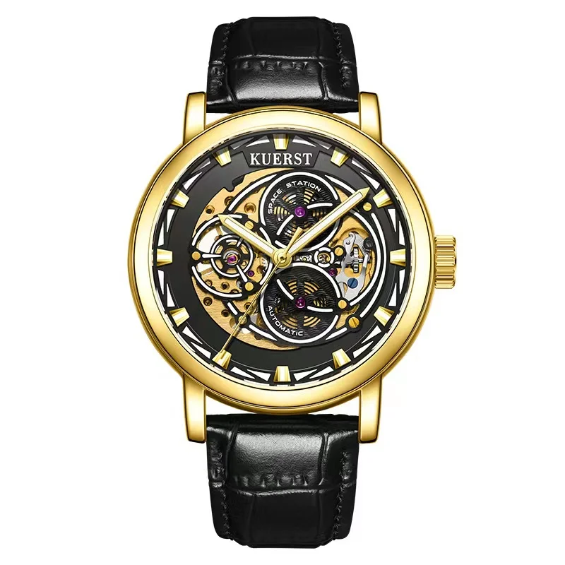 Orologio da uomo con piastra tonda orologio luminoso orologio automatico orologio meccanico impermeabile