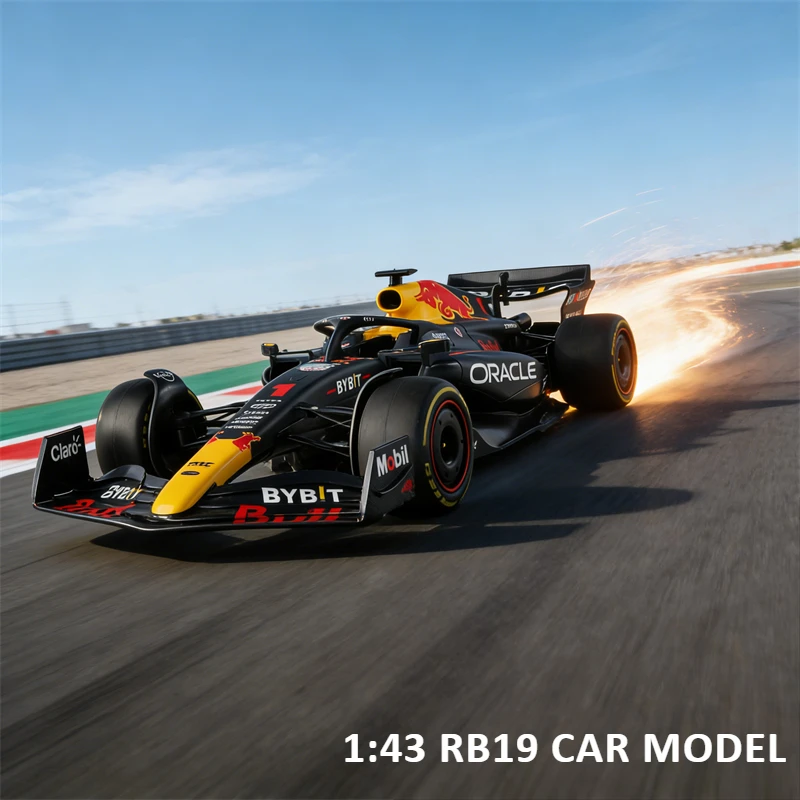 

1:43 F1 RB19 2023, модель гоночного автомобиля Formula, игрушки, имитация гоночных автомобилей, коллекция украшений, подарки, игрушки из сплава