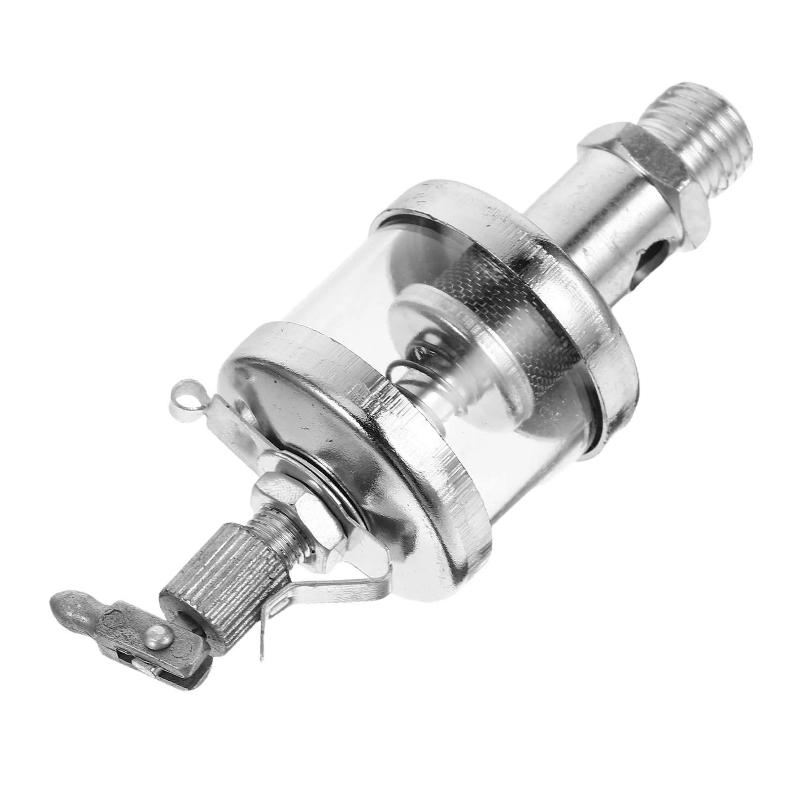 

25Cm Silver High Pressure Needle Valve Grease Cup Manual Lubrication Injector Nozzle For Precise Oil Control Leak-Proof Grease