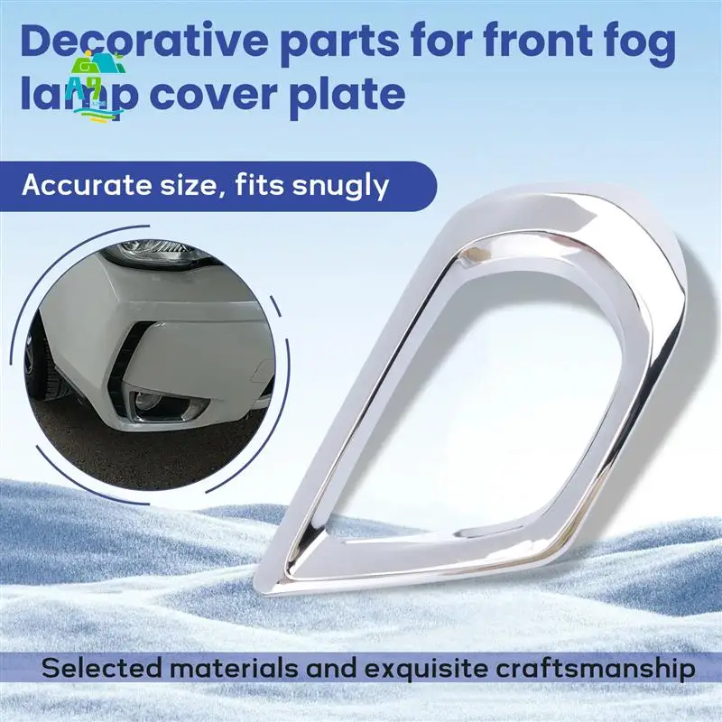 

A09E-For Subaru Forester SJ 2014 2015 2016 Chrome Front Fog Light Lamp Bumper Foglight Cover Trim Frame Car Styling Molding