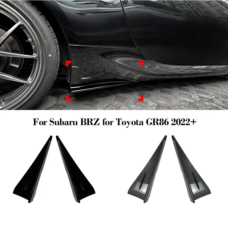 

ABS Rear Side Skirt Corner For Subaru BRZ for Toyota GR86 2022 2023 2024 2025 Air Spoiler Diffuser Auto Parts Accessories