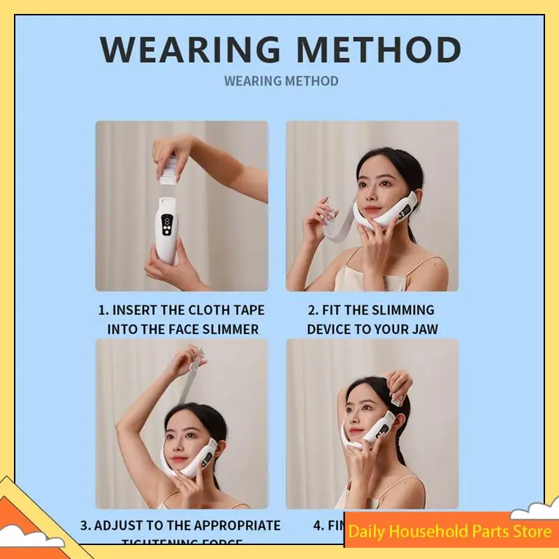 【Great Sale】Skin Care EMS Electric Facial Massager Face Slimming Machine V Shaper Chin Cheek Lifting Firming Equipment Beauty To