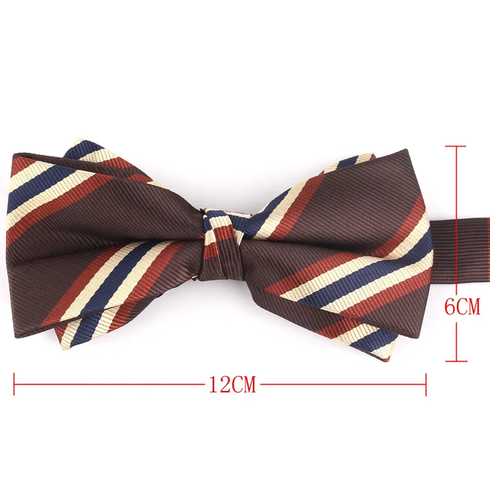 Stripe Bow tie For Men Women Adult Jacquard Bow Ties Cravats Suits Gentleman Floral Bow knot For Party Wedding Bowties