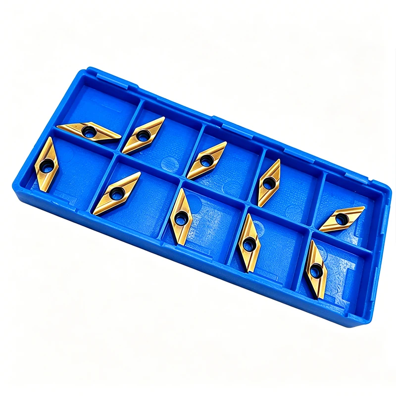 Feinbearbeitungs-CNC-Hartmetall-Diamant-Einsatz VBGT110304R-Y Außendreh-Einsatz für die Bearbeitung von Stahlteilen – Detail 7