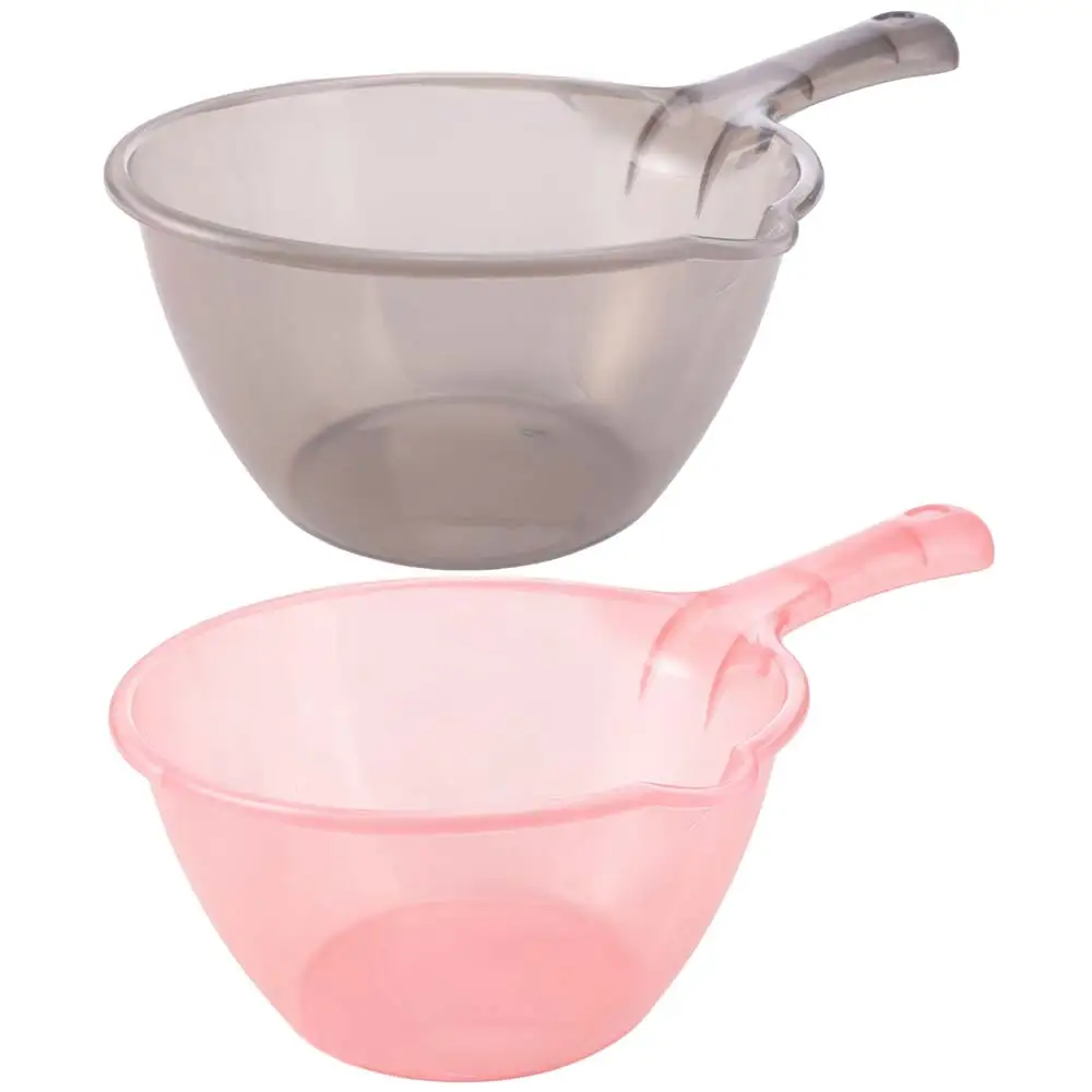 Portable Plastic Water Ladle Large Capacity Transparent Water Dipper Thickened Water Scoop Bathroom