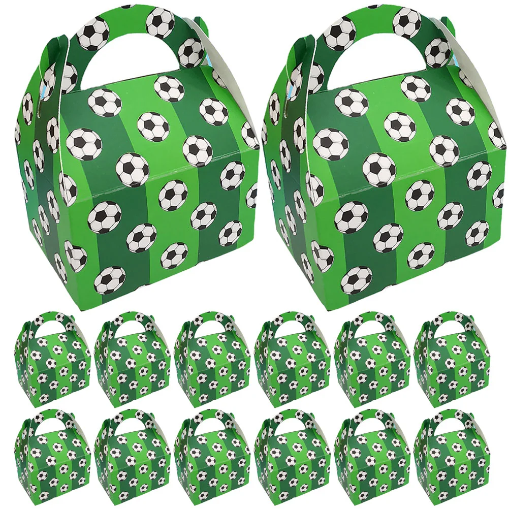 50 Pcs Small Candy Boxes Football Gift Soccer Party Treat Goodie Paper Birthday