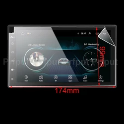 Soft TPU Nano-coated Screen Protective Film (NO Tempered Glass) for 7 inch Radio stereo DVD GPS Car Indash 2 DIN navigation