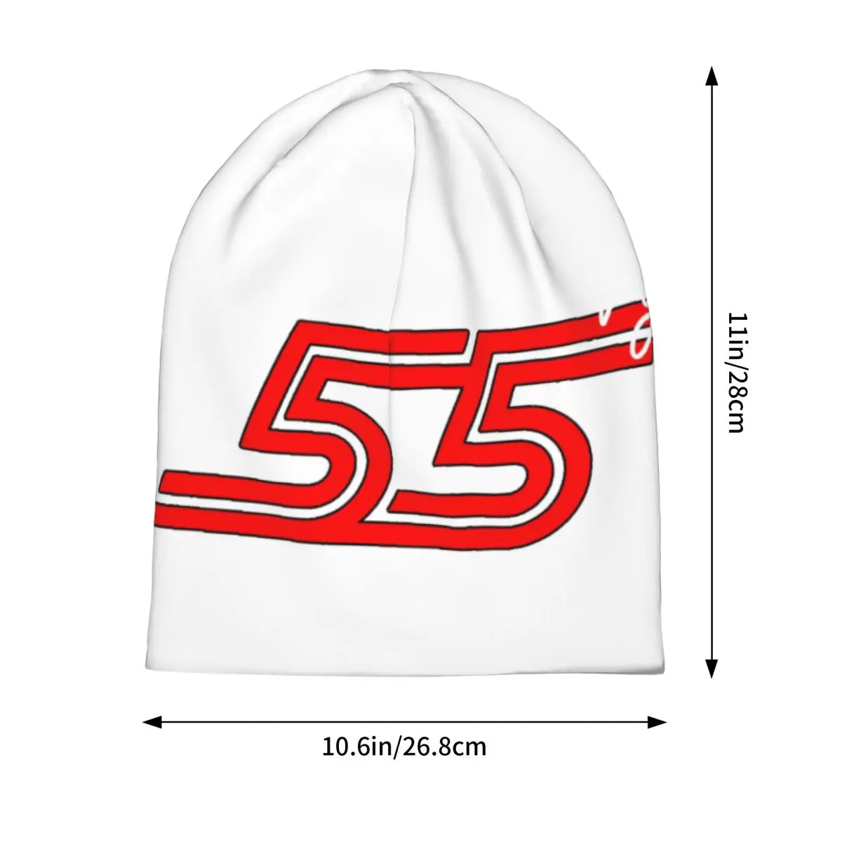 Carlos Sainz Jr F1 Signature Graphic - Dark Skullies Beanies Hats Warm Autumn Winter Outdoor Cap Knitted Bonnet Caps for Unisex