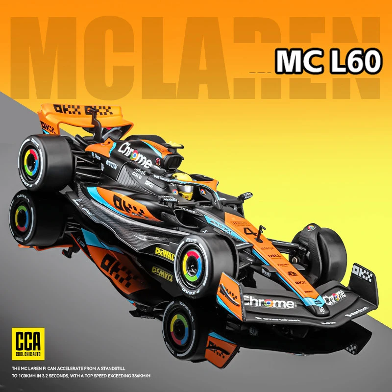 1:24 MCLAREN MCL60 Model Racing Car Toy Alloy Diecast Sports Cars Slide Forward Collection Sports Cars for Kids Friends Gifts