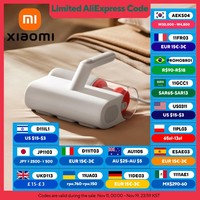 XIAOMI MIJIA Vacuum Mite Remover 2,For Home Bed Quilt Cleaner UV Sterilization,Vacuum Cleaners 12000PA,CN Version With adapter