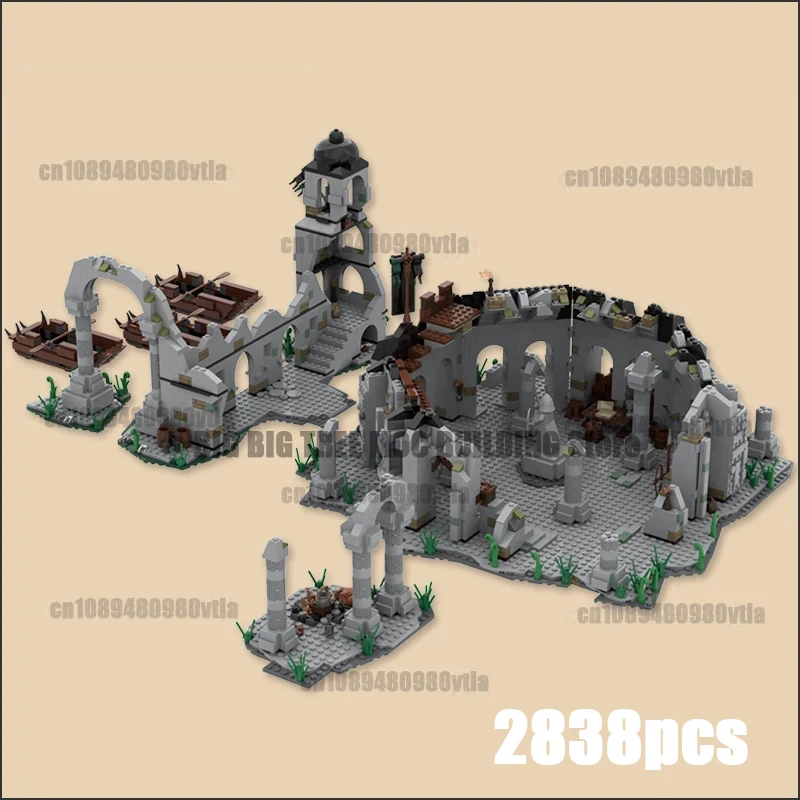 

UCS Collection MOC Building Blocks The Fall And Ruins Famous Film Technology Bricks DIY Assembly Model Toys Xmas Gifts