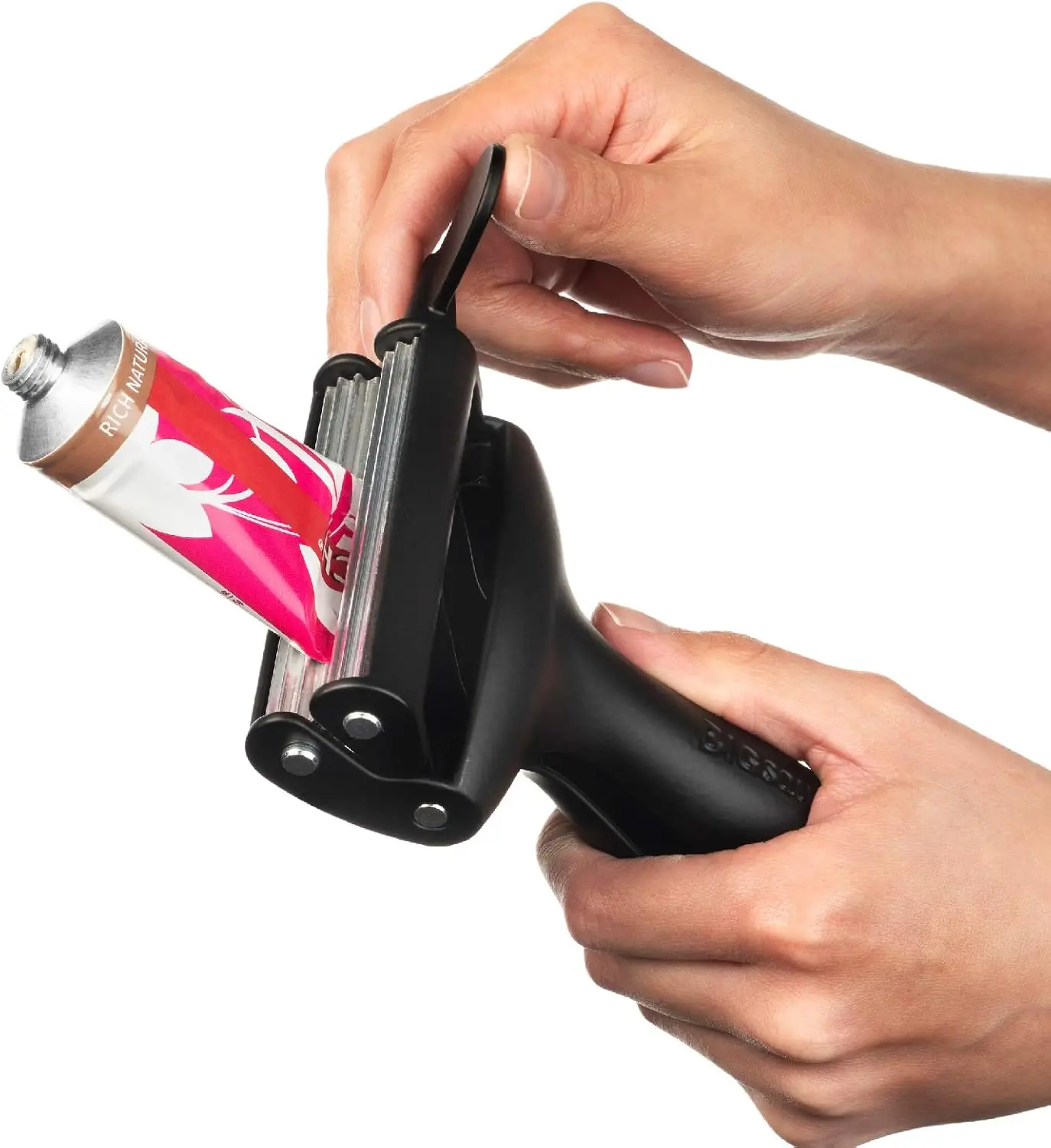 

Tube Squeezer | Heavy Duty Tube Wringer - Made in USA - Toothpaste, Paint, Cosmetics, Sunscreen, Hair Dye, Adhesives, Metal Tube