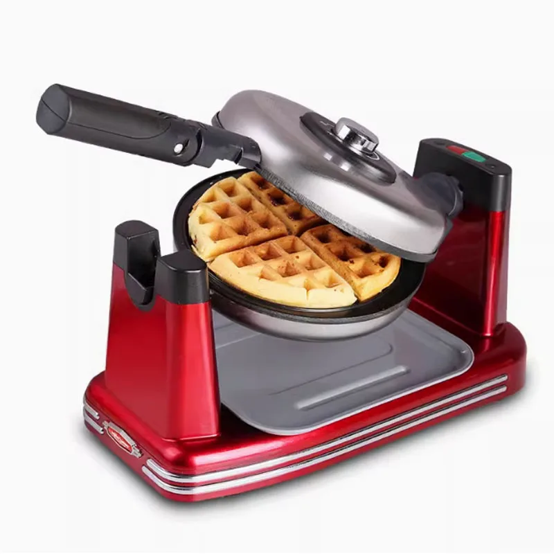 Home multifunctional fully automatic double-sided baking and flipping waffle maker, pancake cake electric pancake maker, breakfa