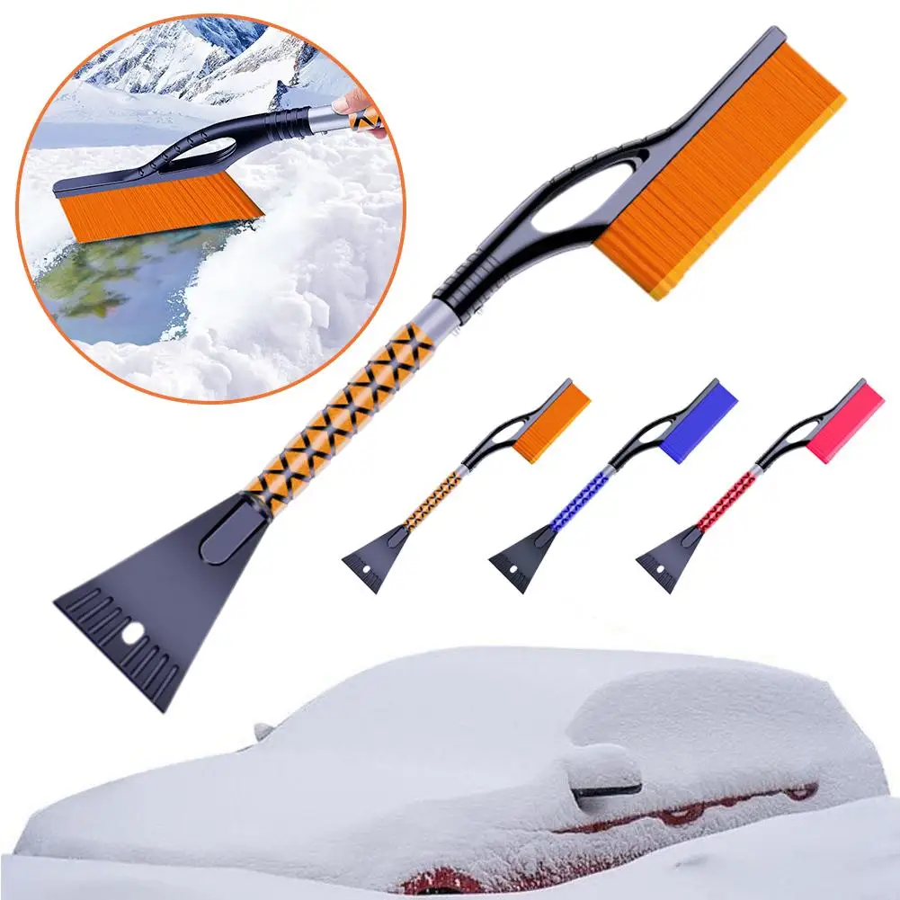 Winter Detachable Car Snow Removal Shovel With EVA Windshield Foam Cleaning Handle Cleaning Brush Scraper Ice Remover F5B4