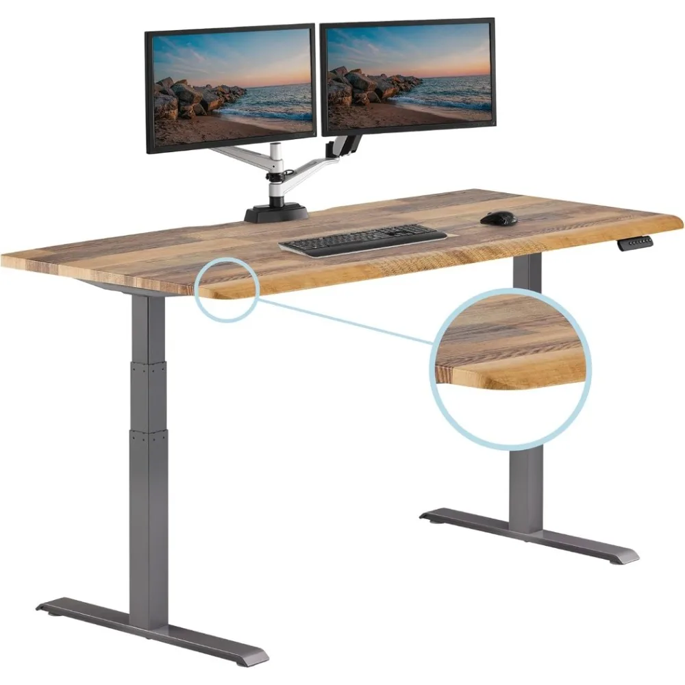 

ComfortEdge Electric Height Adjustable Standing Desk - 72x30 Sit-Stand Desk for Home Office, Sloped Ergonomic Front Edge Stable