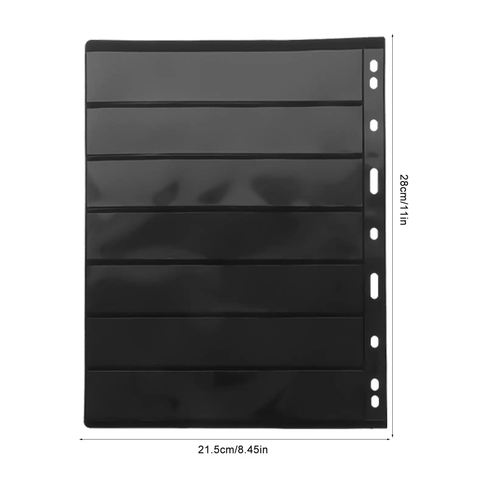 10 Sheets Stamp Album Transparent Pages for Collectible Items Photo Postcards Coins Storage ganizer