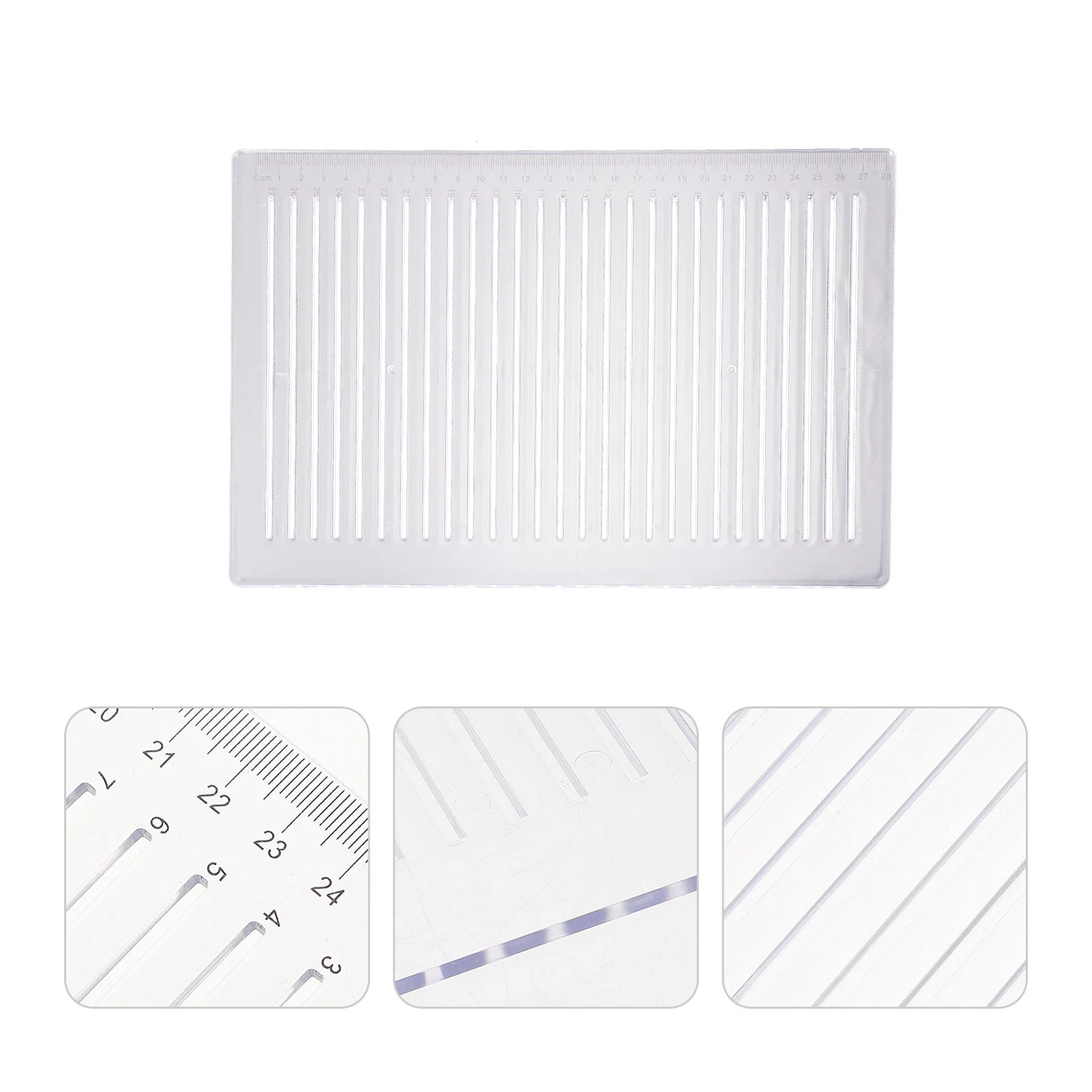 Answer Ruler Line Drawing Small for Journaling Plastic Straight Lining Examination Answering