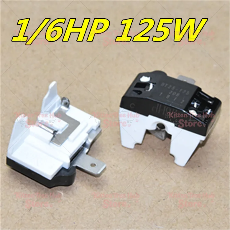 Refrigerator compressor starter accessory butterfly overload protector