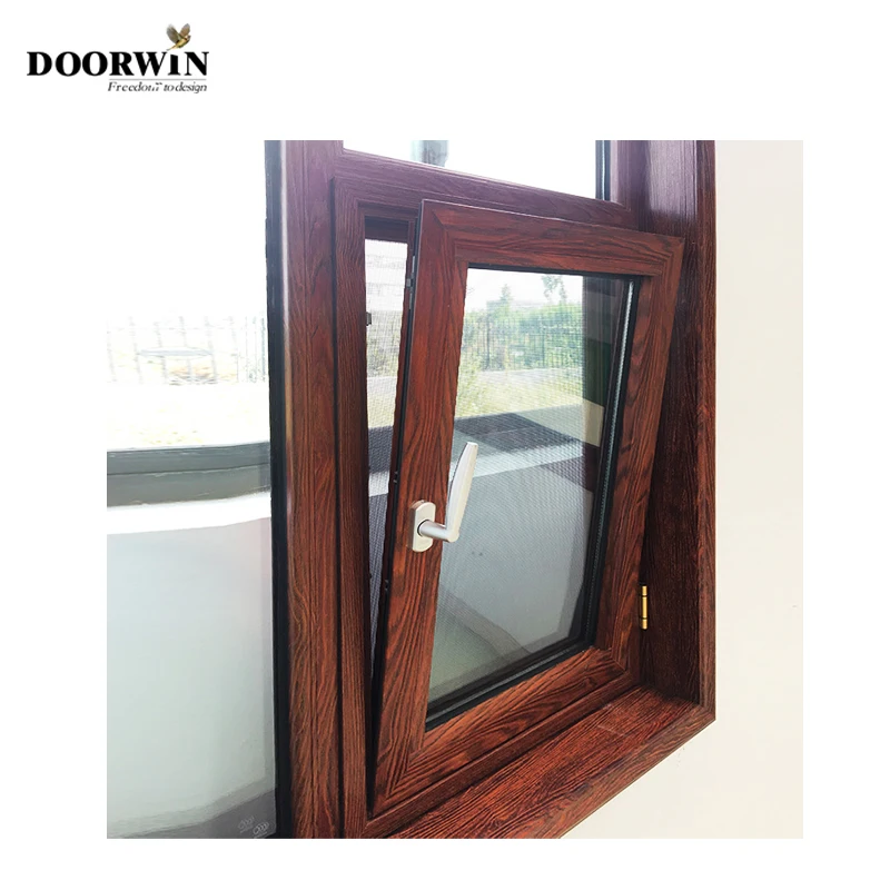 Boston Anodized Aluminum Steel Burglar Proof Heat Insulation Tilt And Turn Windows Aluminium Swing Window