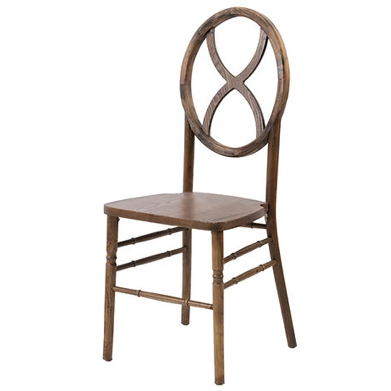 New Design Walnut Natural Wood Hourglass Phoenix Wooden Cafe Restaurant Dining Wedding Event Banquet Chairs For Events